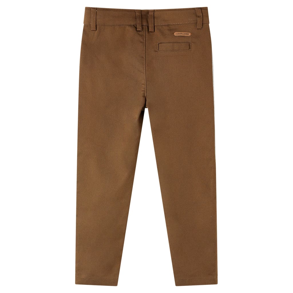 Vidaxl kinderbroek 116 cognackleurig
