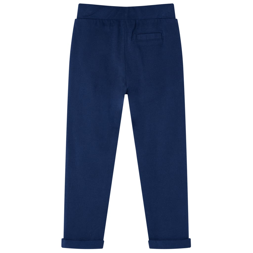 Vidaxl kinderbroek met trekkoord 128 marineblauw