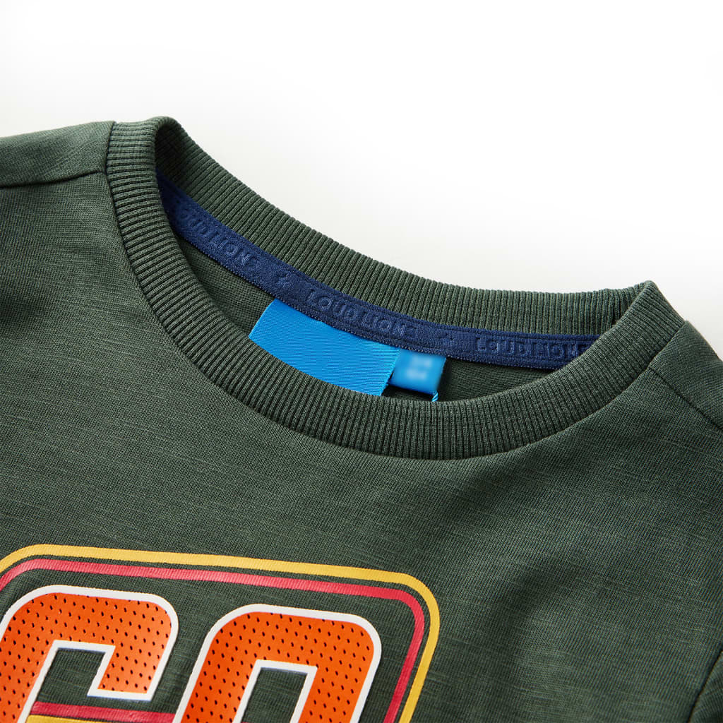 Vidaxl kindershirt met lange mouwen 104 donkergroen