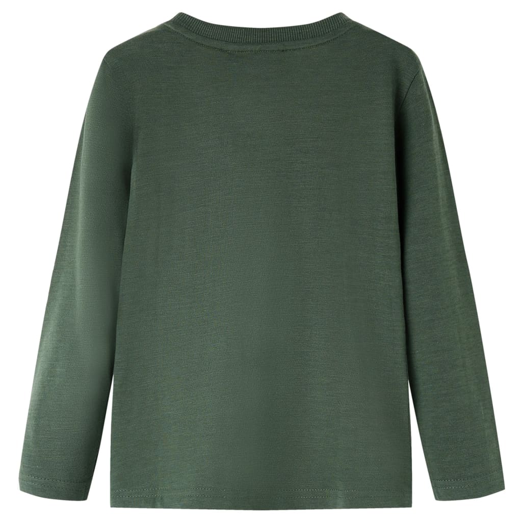 VidaXL Kindershirt met lange mouwen 140 donkergroen