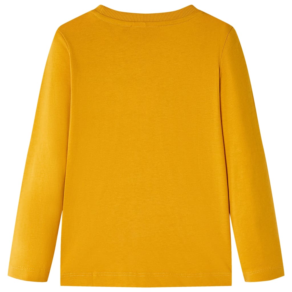 Vidaxl kindershirt met lange mouwen 128 okerkleurig