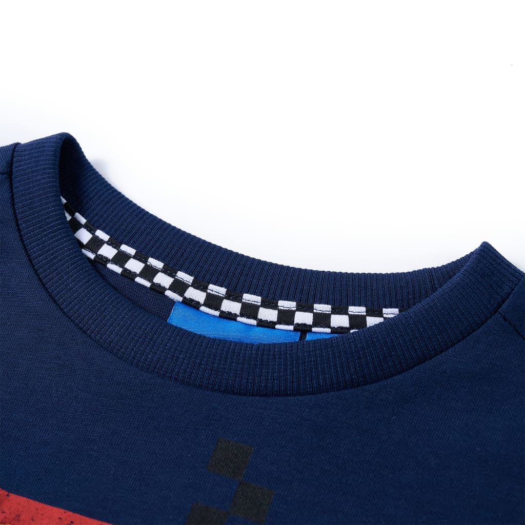Vidaxl kindershirt met lange mouwen 128 marineblauw
