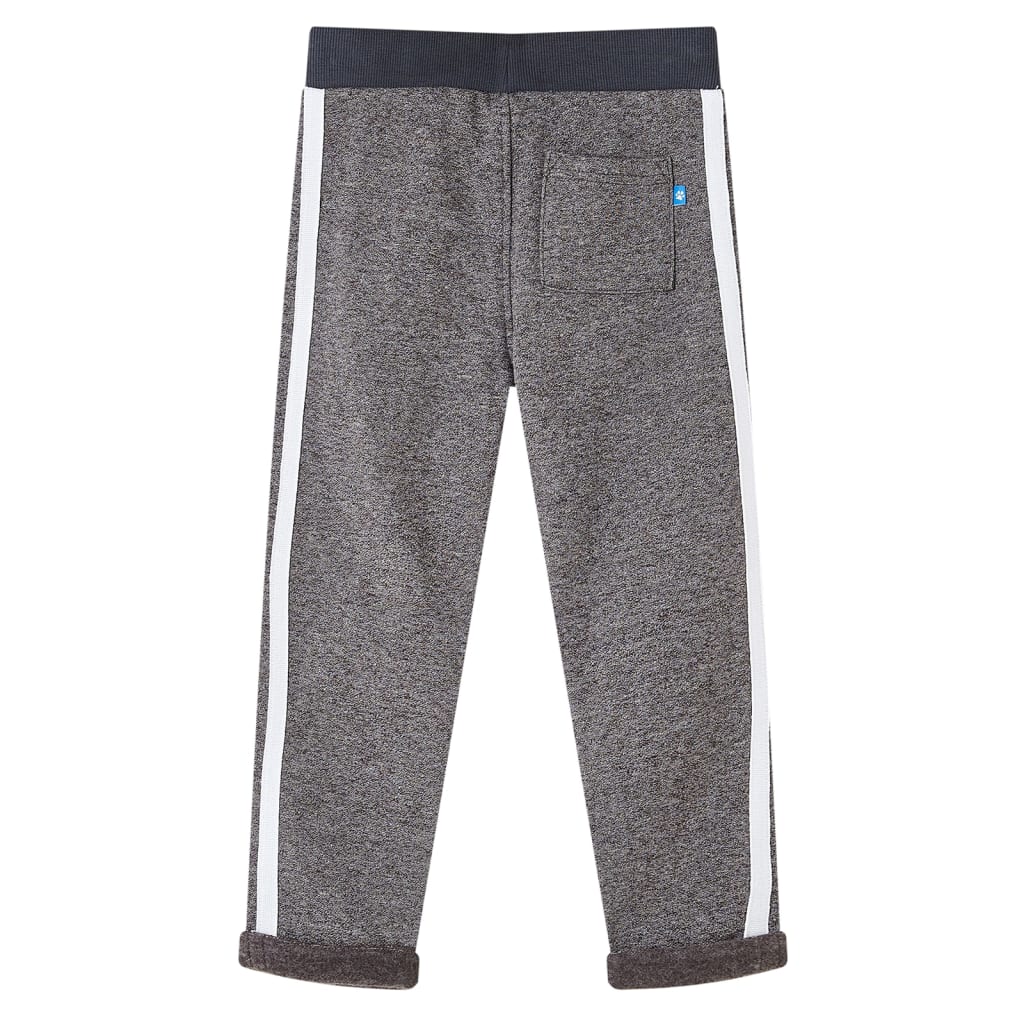 Vidaxl kinderjoggingbroek 128 gemêleerd donkergrijs