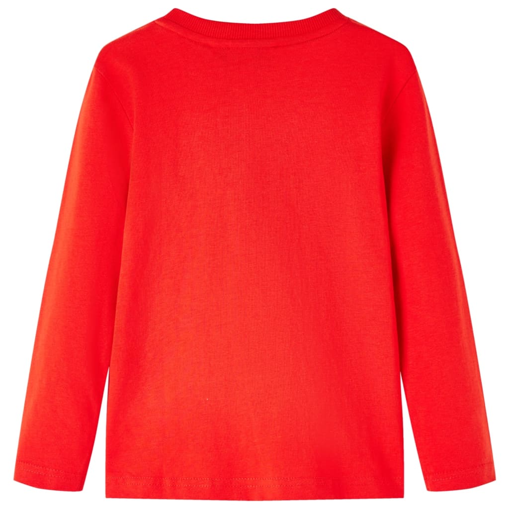 Vidaxl kindershirt met lange mouwen 128 rood