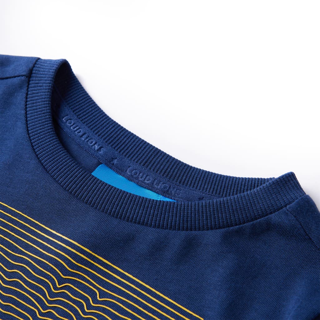 Vidaxl kindershirt met lange mouwen 116 marineblauw
