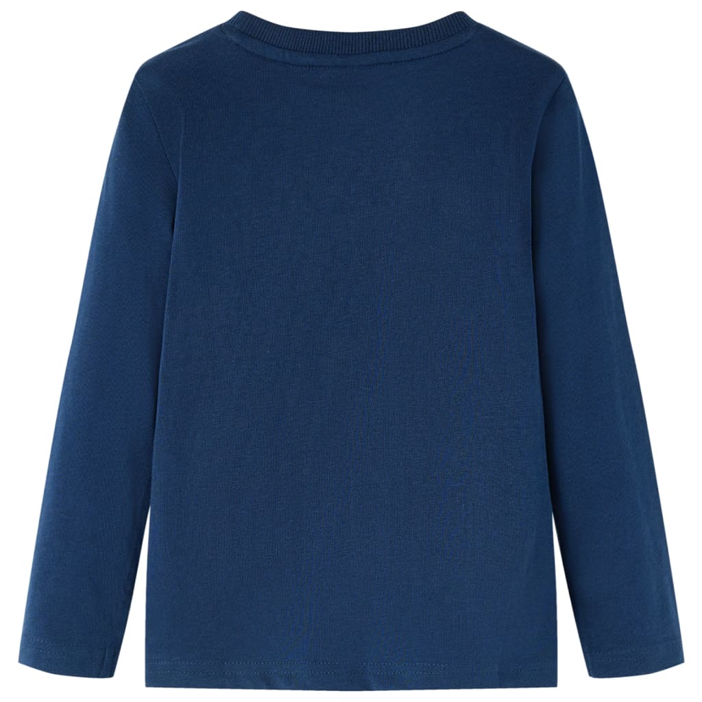 Vidaxl kindershirt met lange mouwen 104 marineblauw