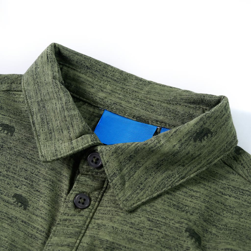 Vidaxl kindershirt 140 gemêleerd kakikleurig