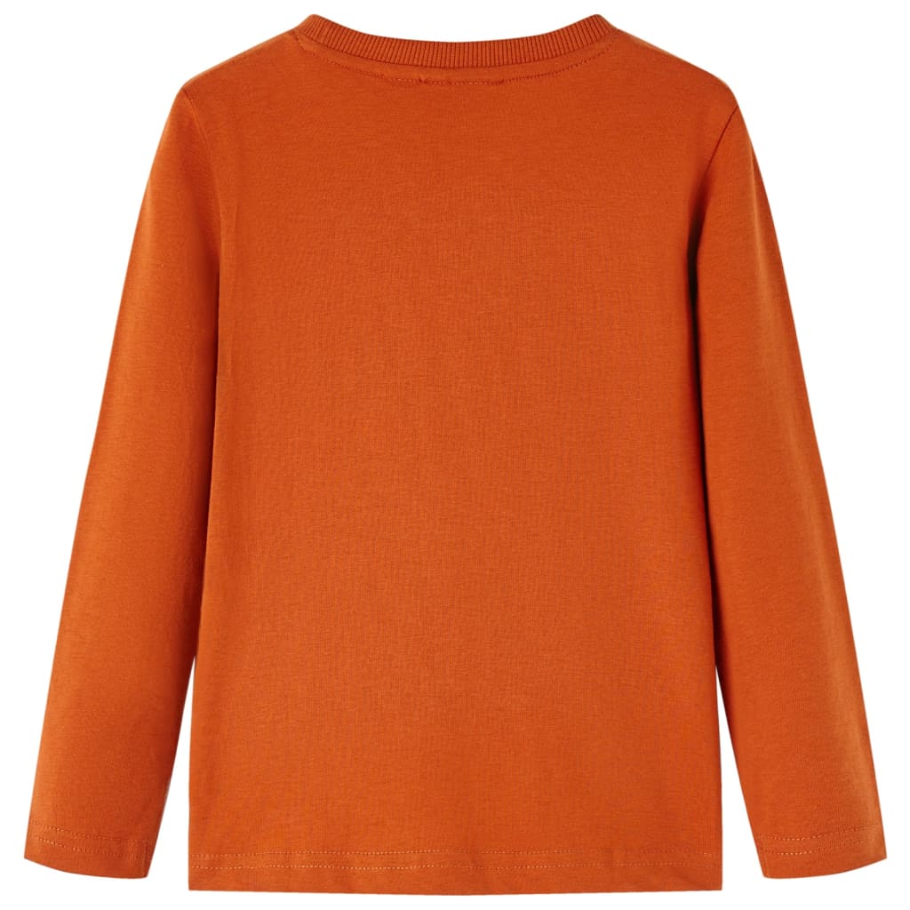 Vidaxl kindershirt met lange mouwen 104 lichtroestkleurig