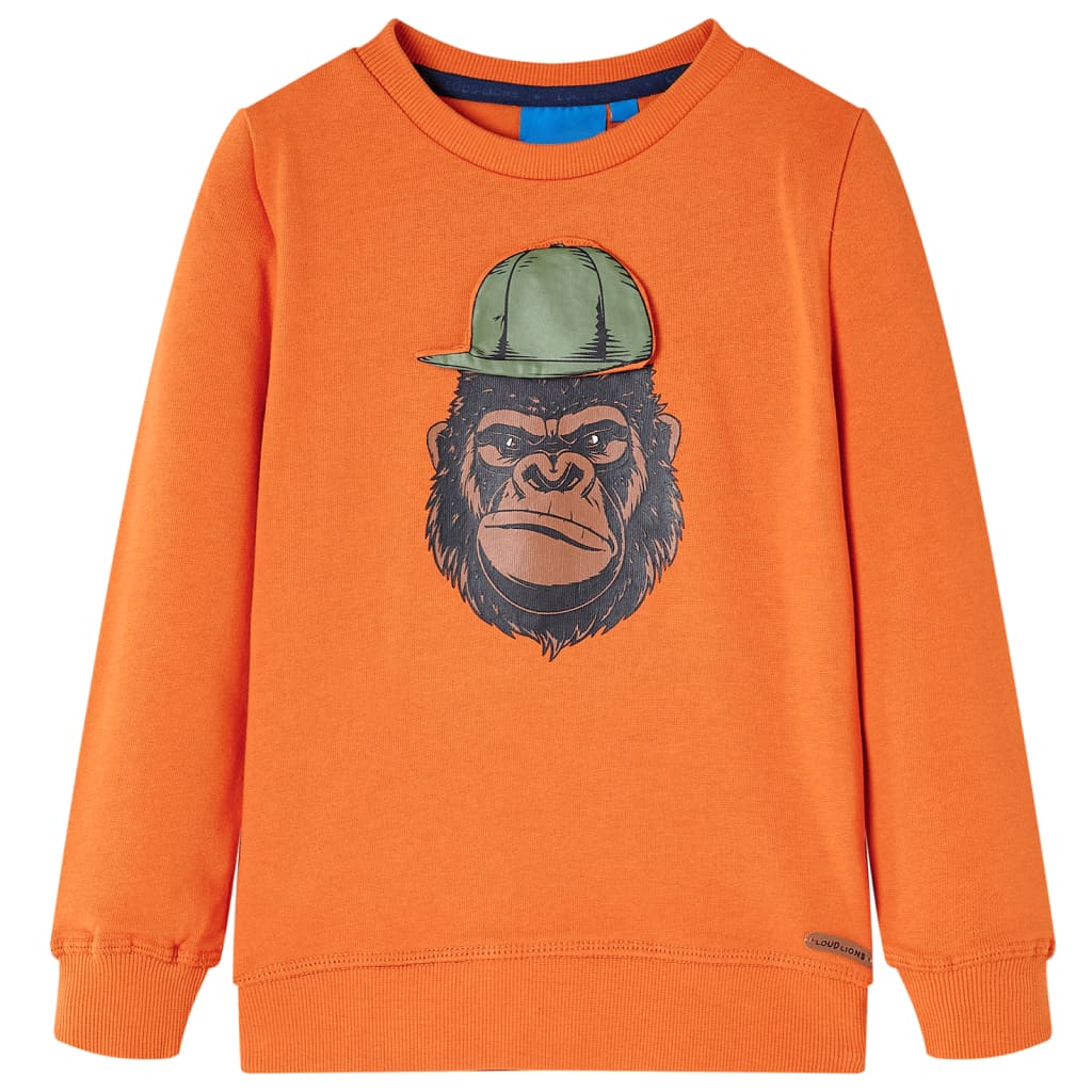 Vidaxl kindertrui 116 donkeroranje