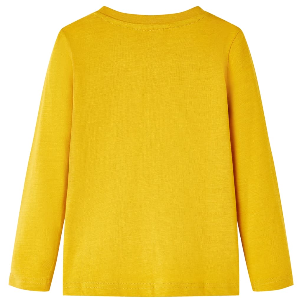 Vidaxl kindershirt met lange mouwen 128 okerkleurig