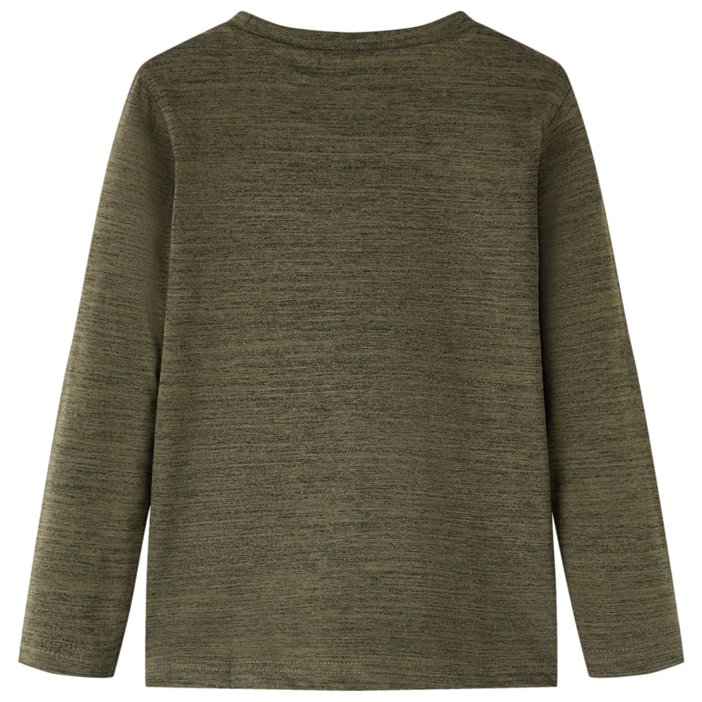 Vidaxl kindershirt met lange mouwen 104 gemêleerd kakikleurig