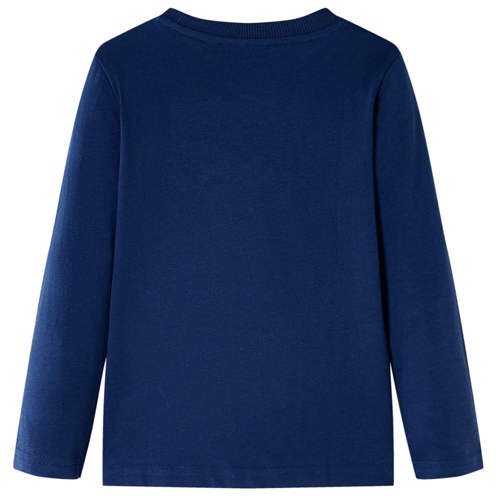 Vidaxl kindershirt met lange mouwen 104 marineblauw