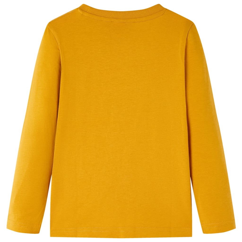 Vidaxl kindershirt met lange mouwen 116 okerkleurig