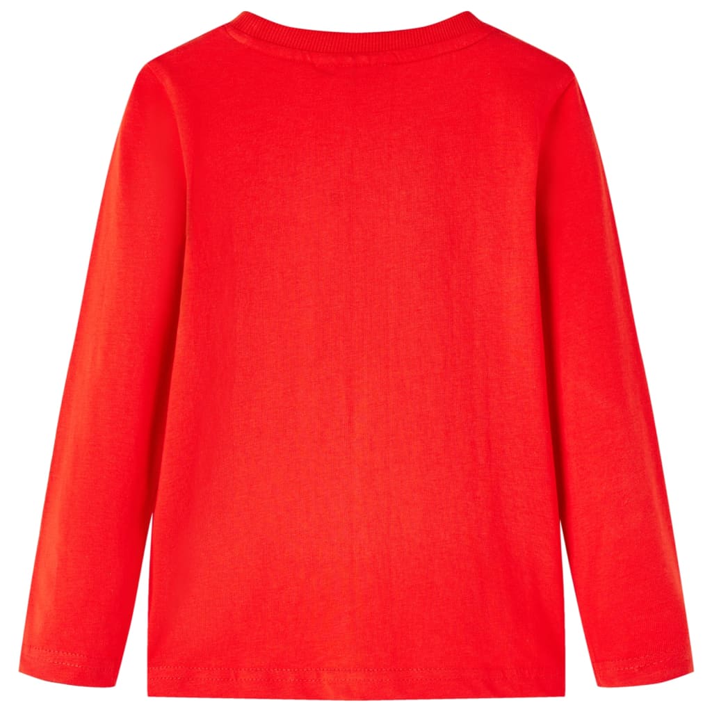 Vidaxl kindershirt met lange mouwen 104 rood