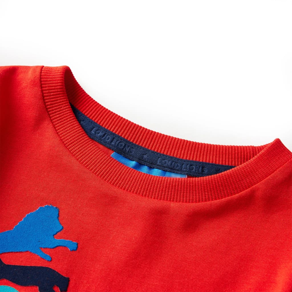 Vidaxl kindershirt met lange mouwen 116 rood