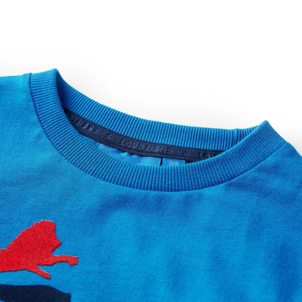 Vidaxl kindershirt met lange mouwen 128 kobaltblauw