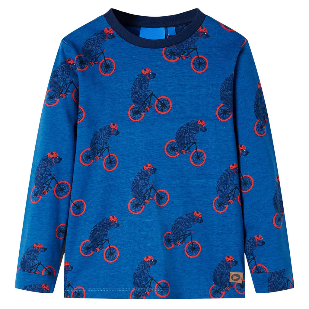 Vidaxl kinderpyjama met lange mouwen 104 petroleumkleurig