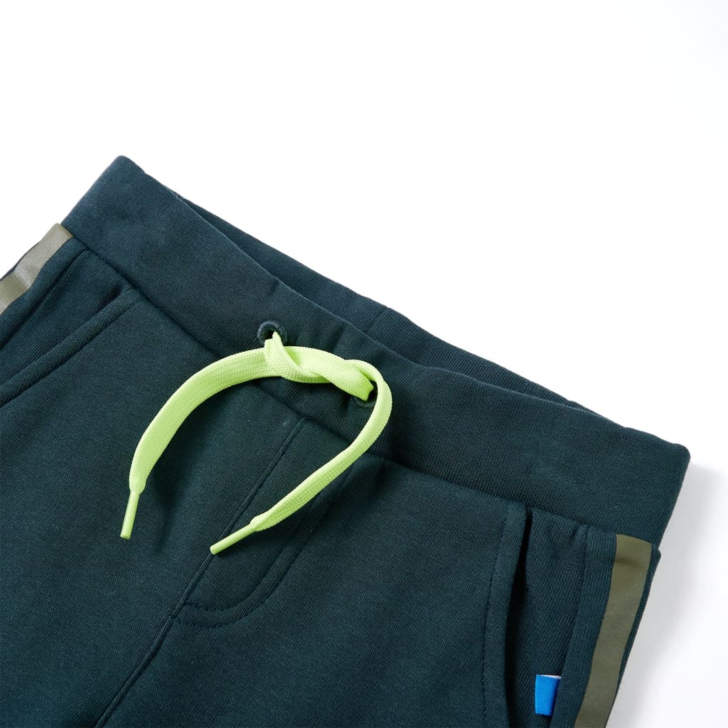 Vidaxl kinderjoggingbroek met trekkoord 140 mosgroen