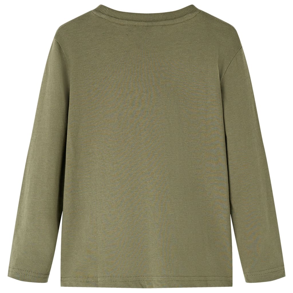 Vidaxl kindershirt met lange mouwen 104 kakikleurig