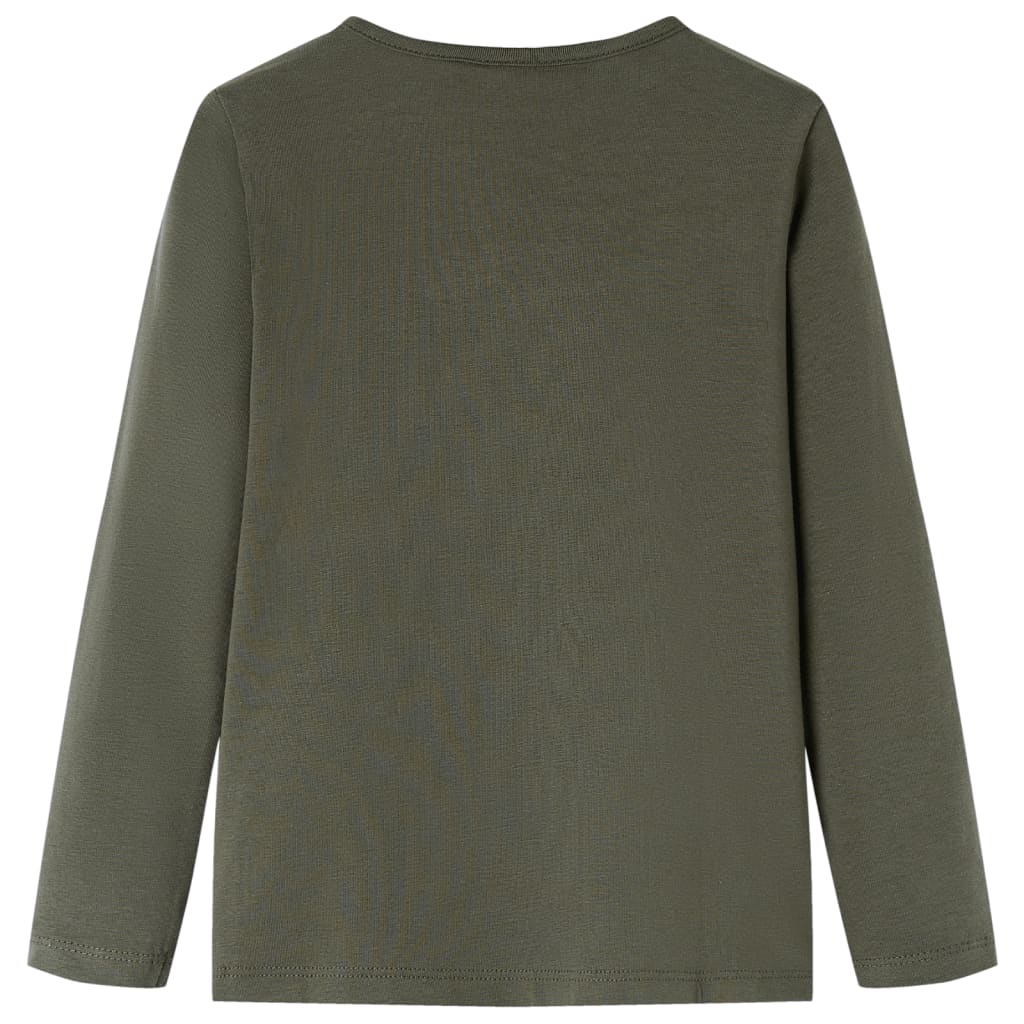 Vidaxl kindershirt met lange mouwen 140 kakikleurig