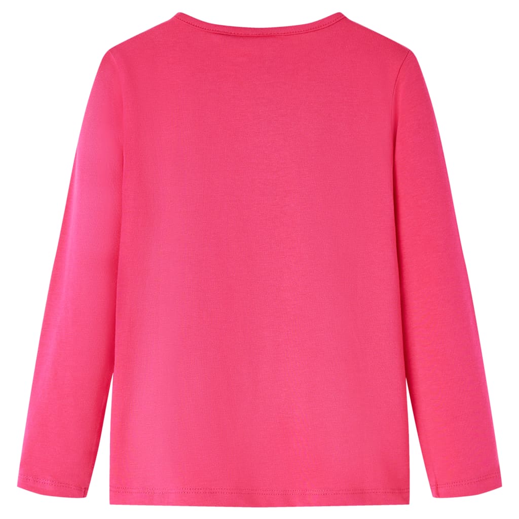 Vidaxl kindershirt met lange mouwen 116 felroze