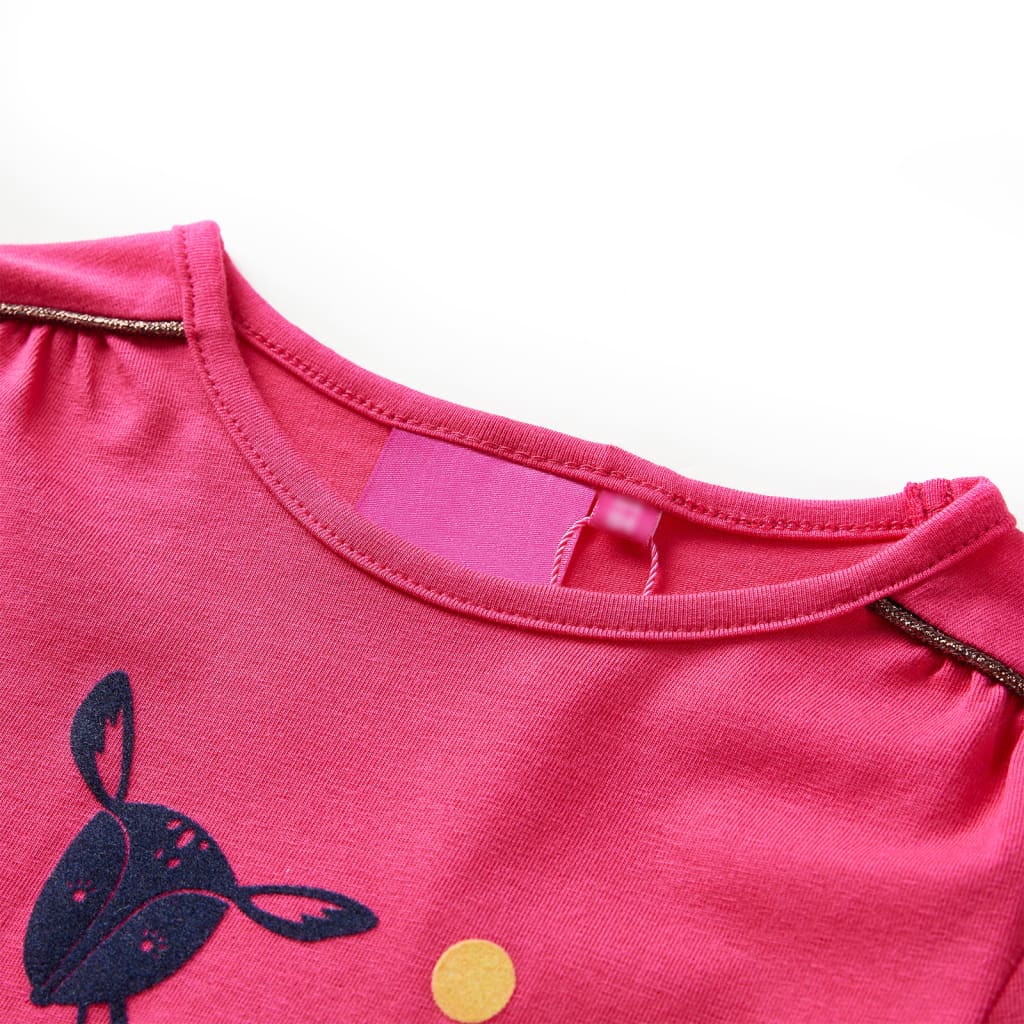 Vidaxl kindershirt met lange mouwen 116 felroze