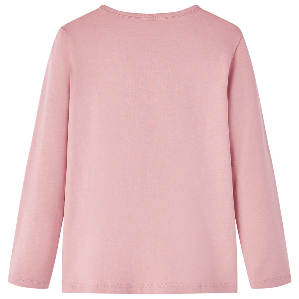 Vidaxl kindershirt met lange mouwen 92 lichtroze
