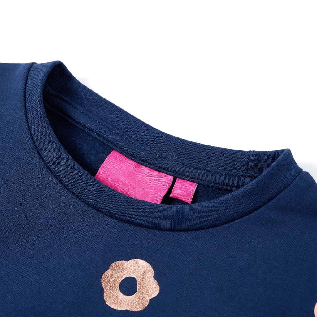 Vidaxl kindertrui 128 marineblauw