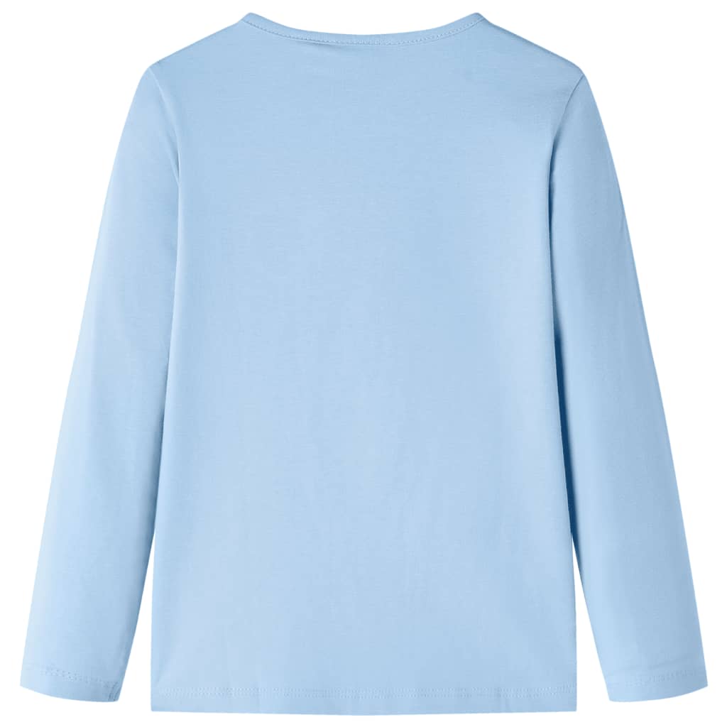 Vidaxl kindershirt met lange mouwen 140 lichtblauw