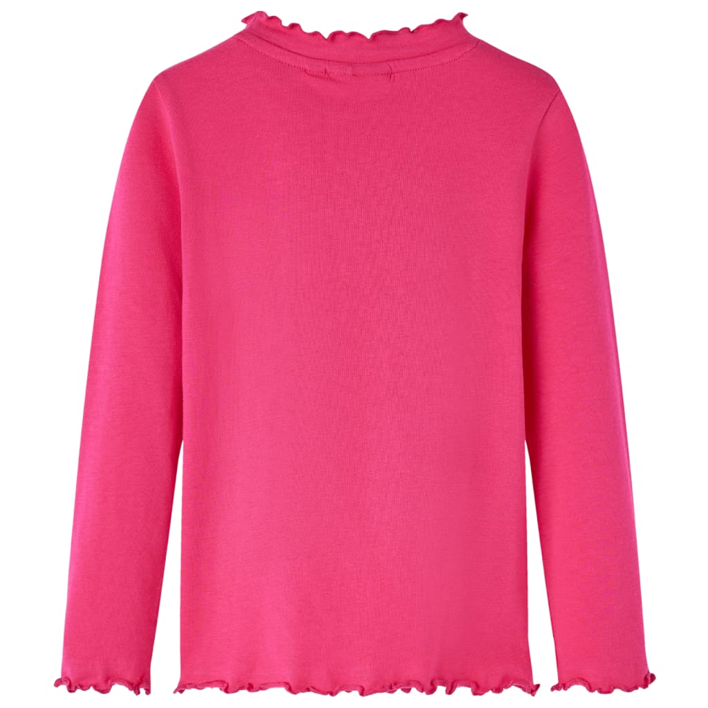 Vidaxl kindershirt met lange mouwen 128 felroze