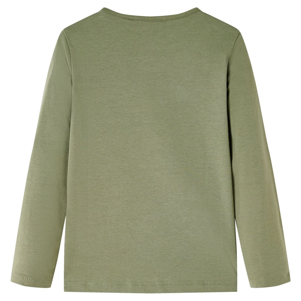 Vidaxl kindershirt met lange mouwen 116 kakikleurig