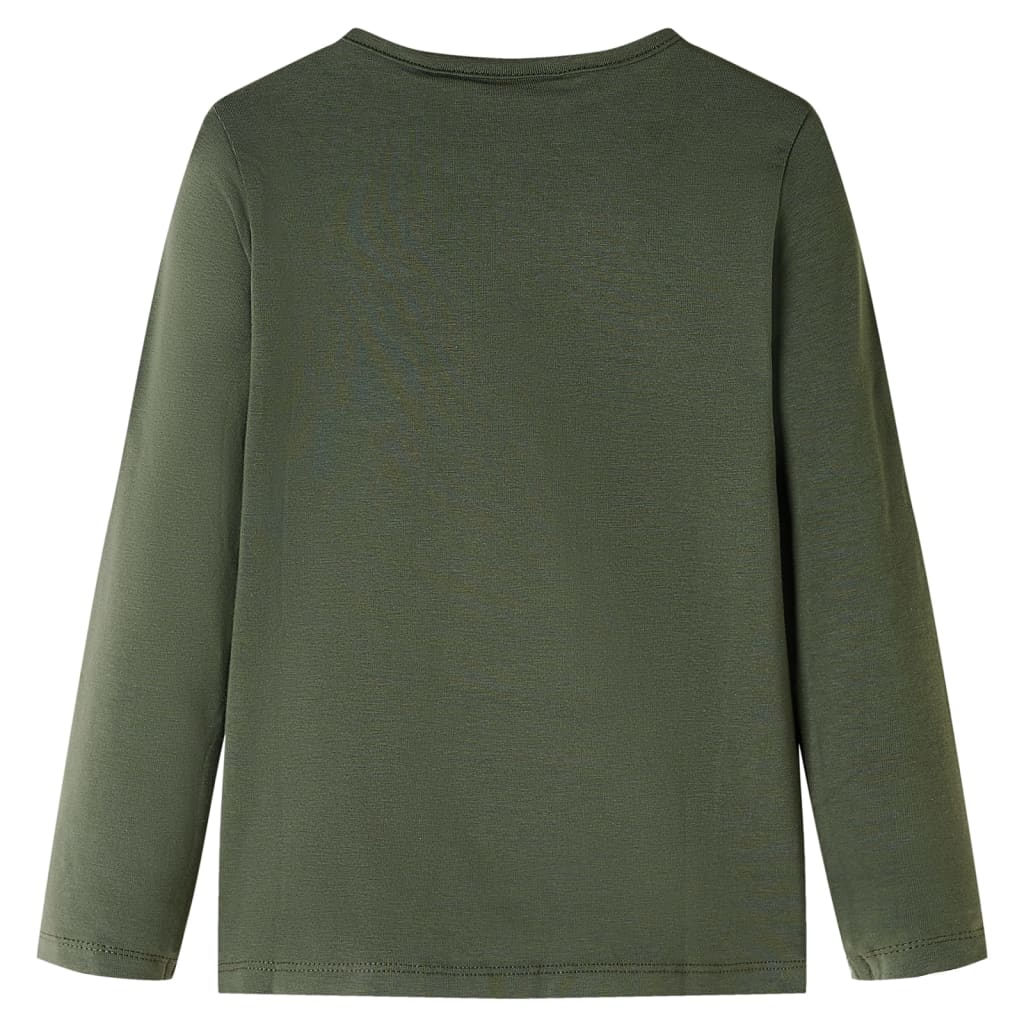 Vidaxl kindershirt met lange mouwen 104 kakikleurig