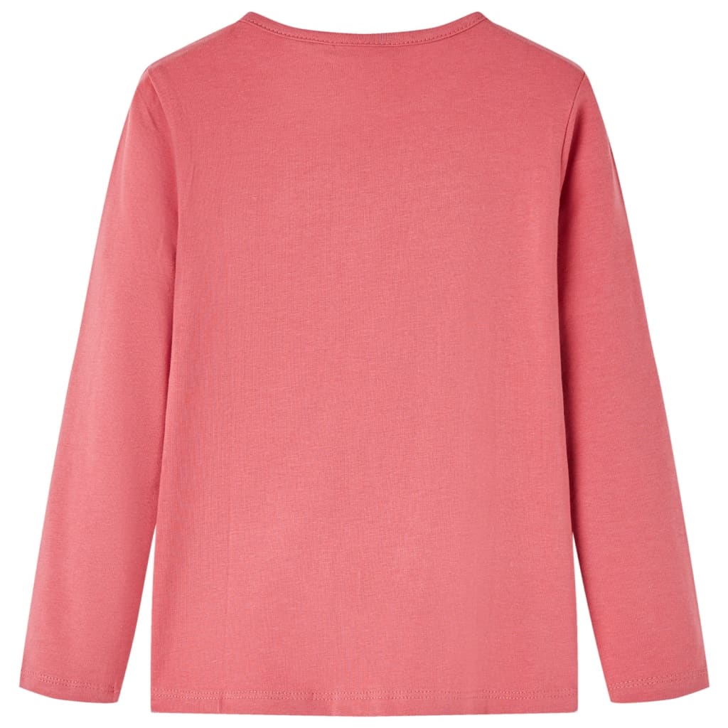 Vidaxl kindershirt met lange mouwen 116 oudroze