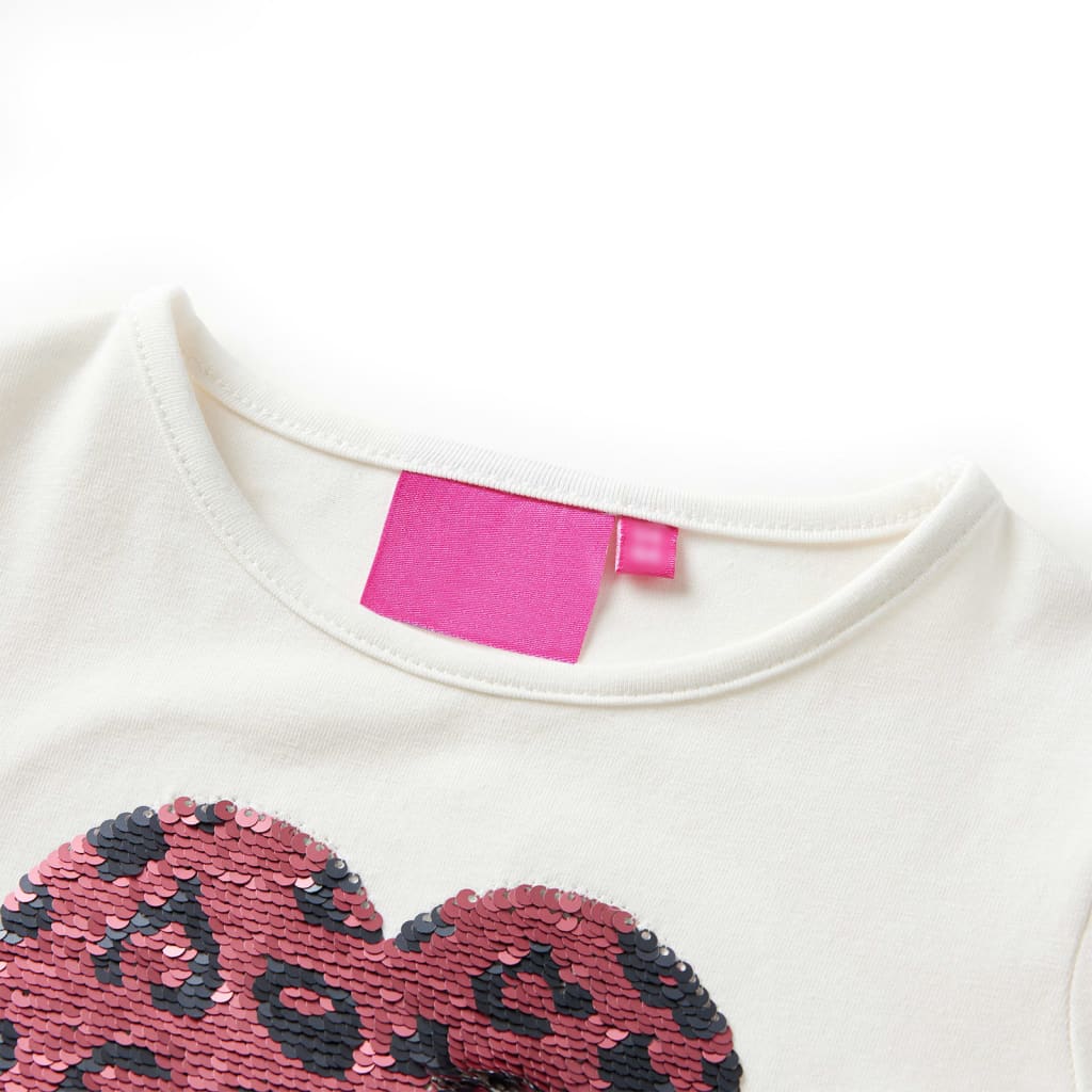 Vidaxl kindershirt met lange mouwen 92 ecru
