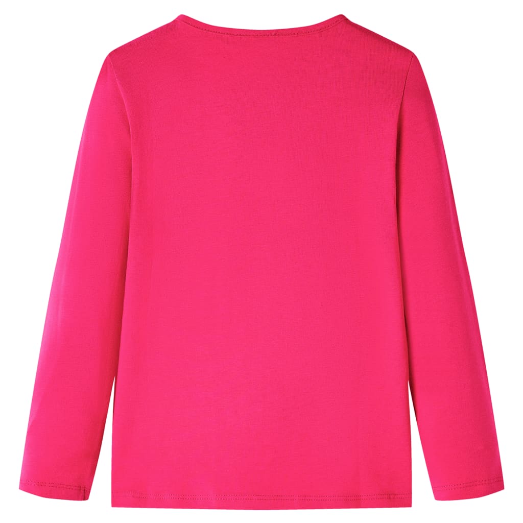 Vidaxl kindershirt met lange mouwen 104 felroze