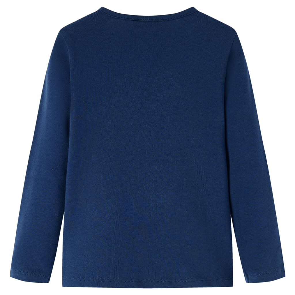 Vidaxl kindershirt met lange mouwen 104 marineblauw