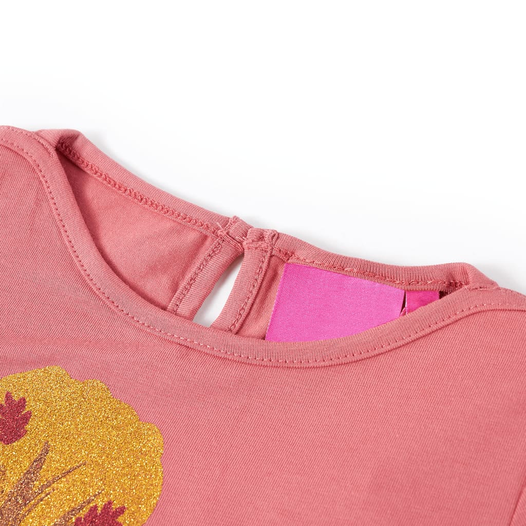 Vidaxl kindershirt met lange mouwen 140 oudroze