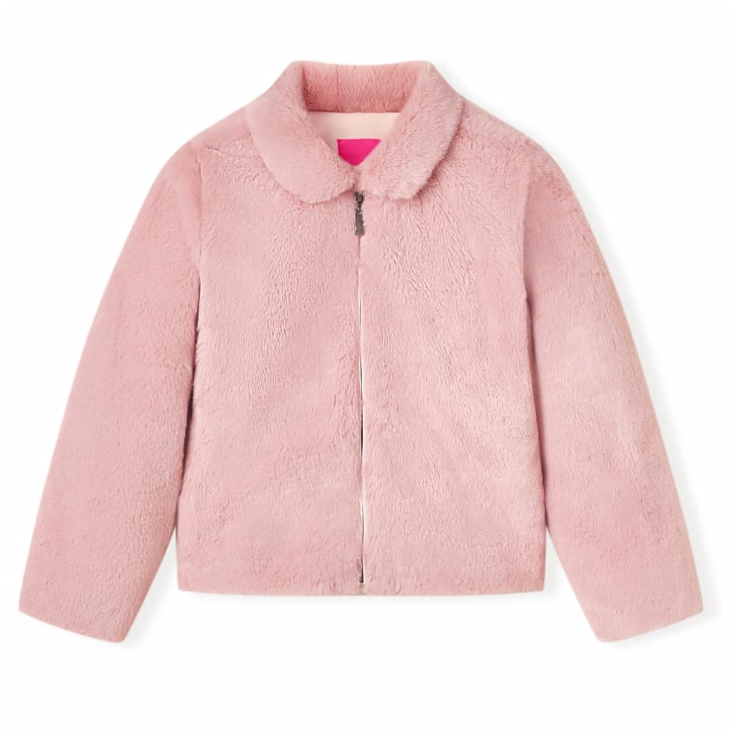 Vidaxl kinderjas 104 kunstvacht roze