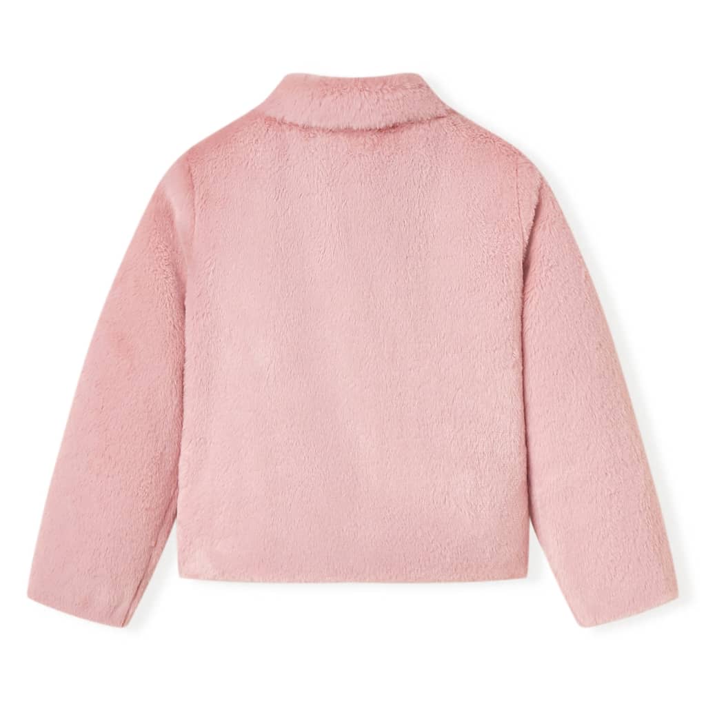 Vidaxl kinderjas 128 kunstvacht roze