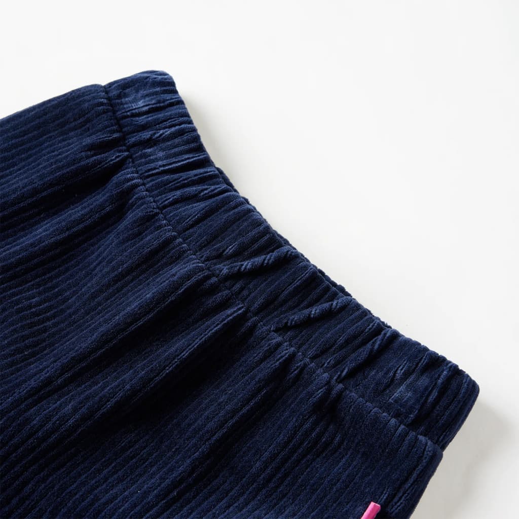 Vidaxl kinderbroek 116 ribfluweel marineblauw