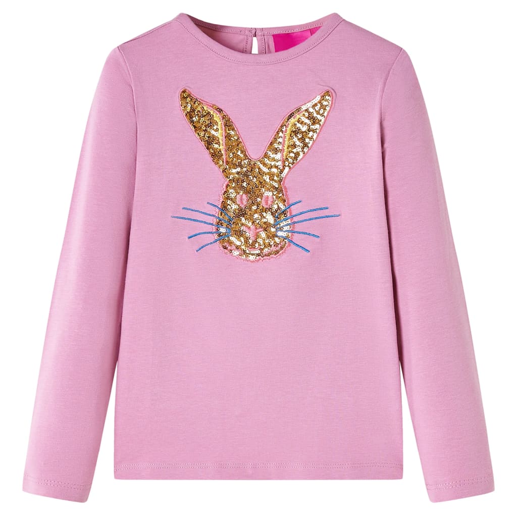 Vidaxl kindershirt met lange mouwen 128 rozebruin