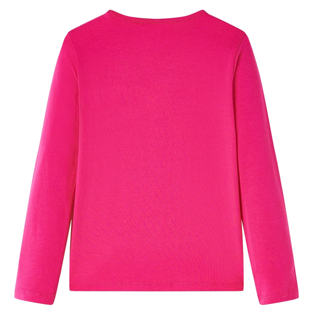 Vidaxl kindershirt met lange mouwen 92 felroze