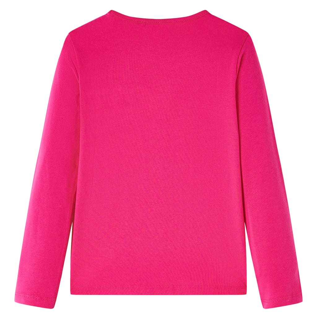Vidaxl kindershirt met lange mouwen 116 felroze