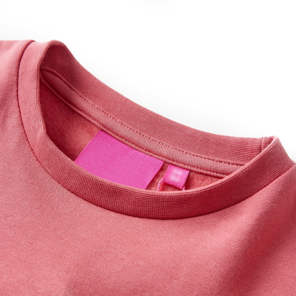 Vidaxl kindertrui kleurenblok 128 roze en hennakleurig