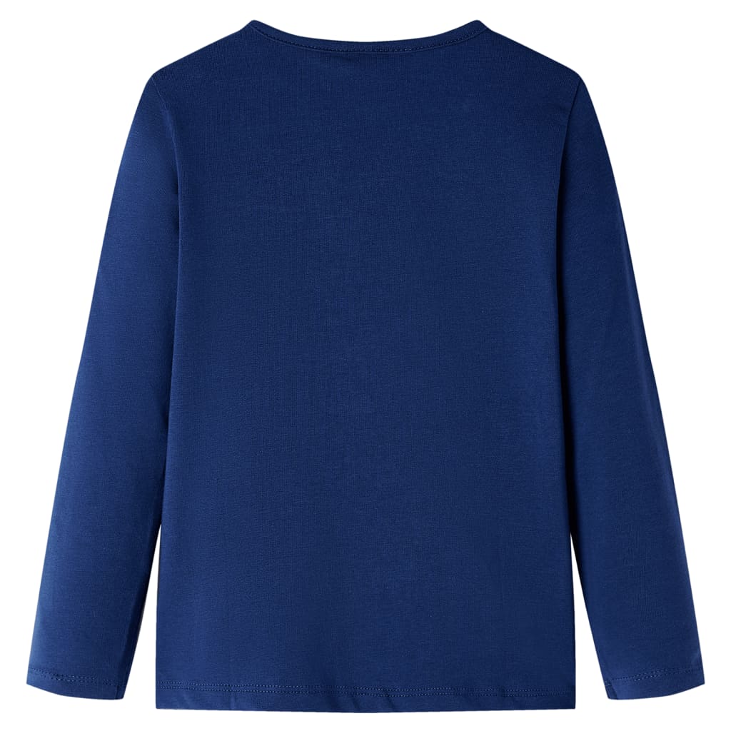 Vidaxl kindershirt met lange mouwen 104 marineblauw