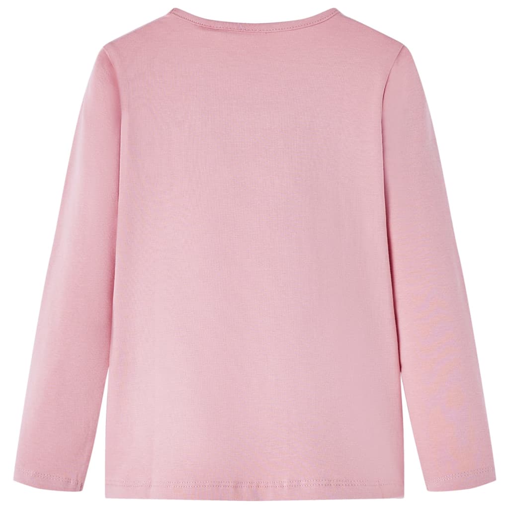 Vidaxl kindershirt met lange mouwen 92 lichtroze