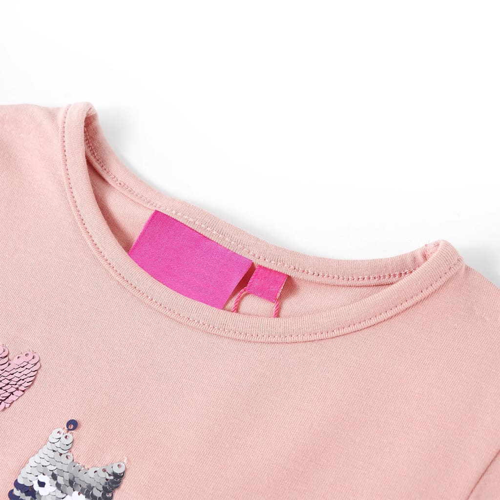 Vidaxl kindershirt met lange mouwen 92 lichtroze