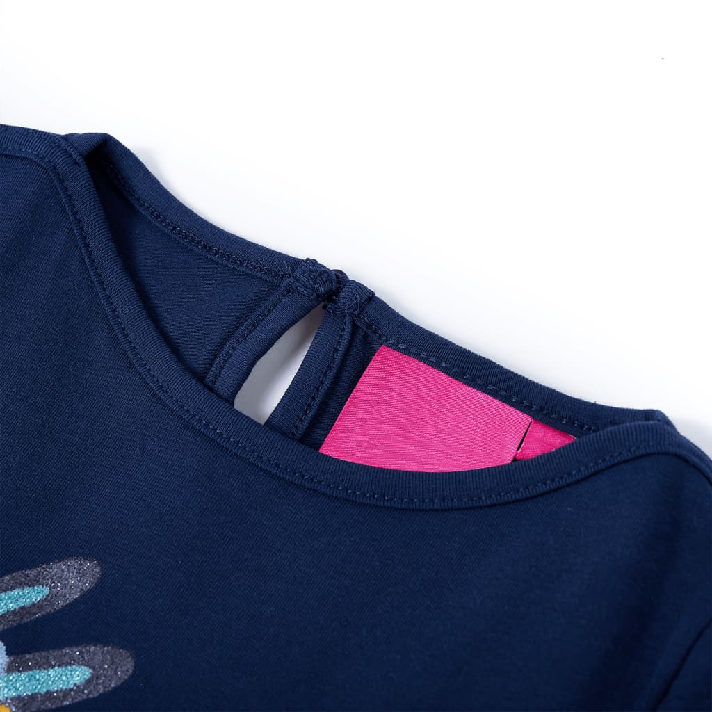Vidaxl kindershirt met lange mouwen 104 marineblauw