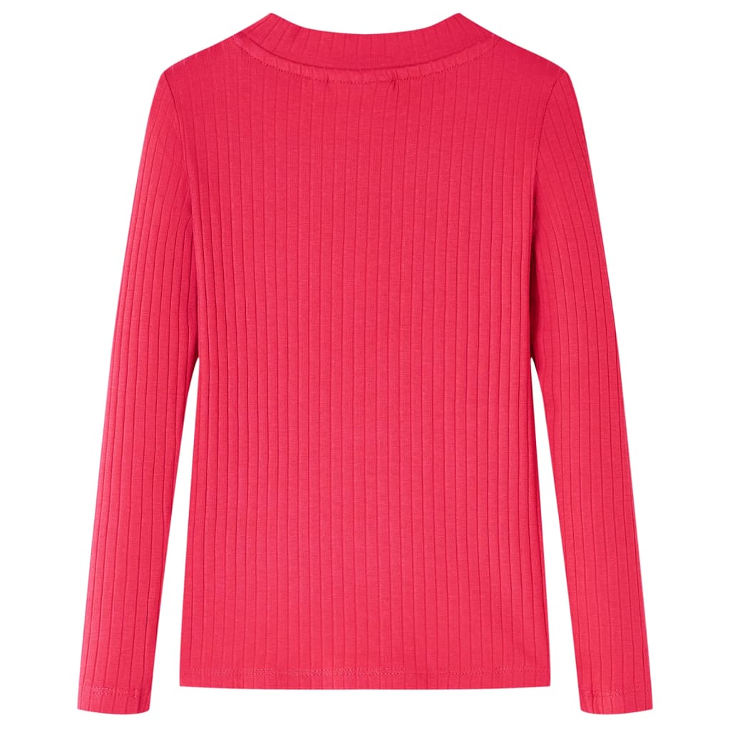 Vidaxl kindershirt met lange mouwen 104 felroze