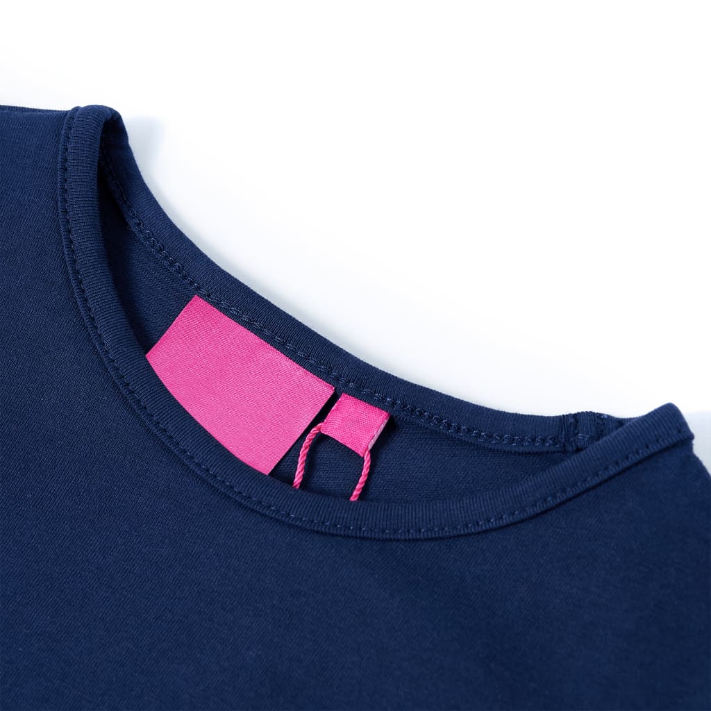 Vidaxl kindershirt met lange mouwen 116 marineblauw